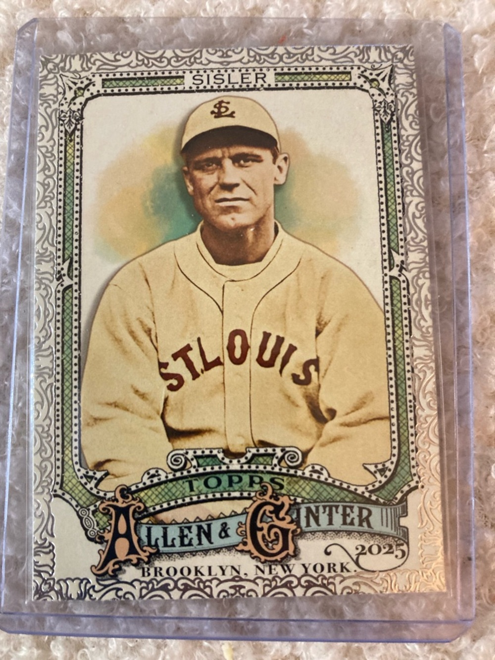 St. Louis Vintage Baseball Card - Cream
